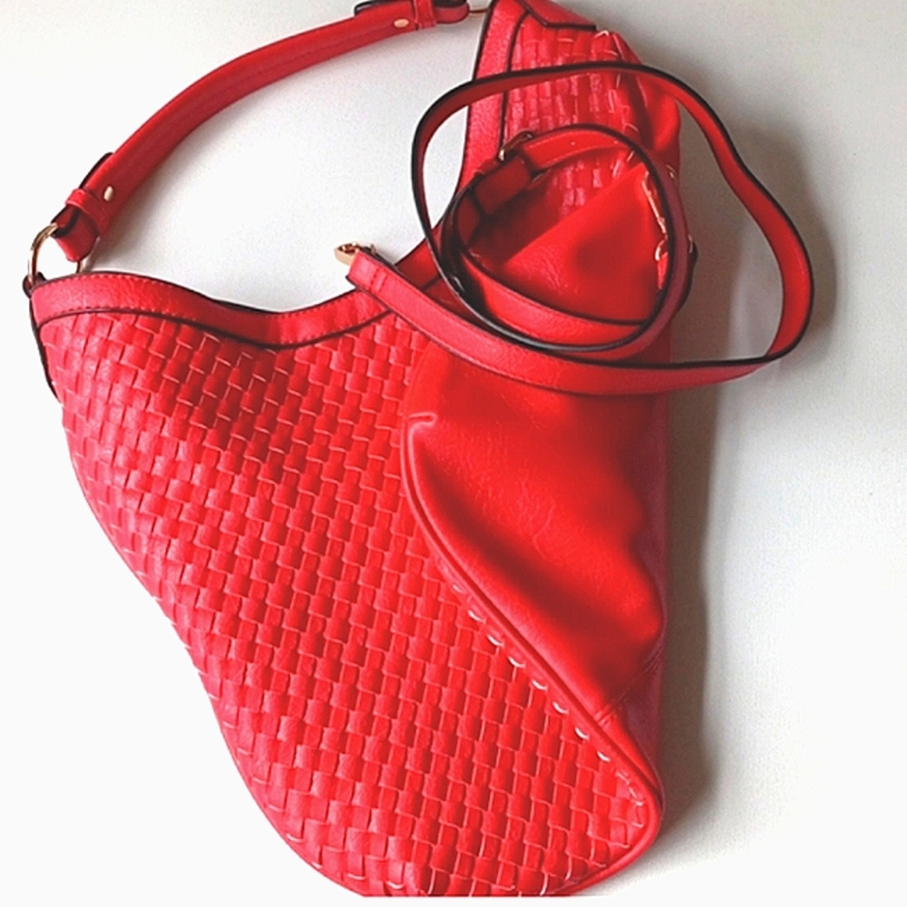 Red/ coral shoulder Bag